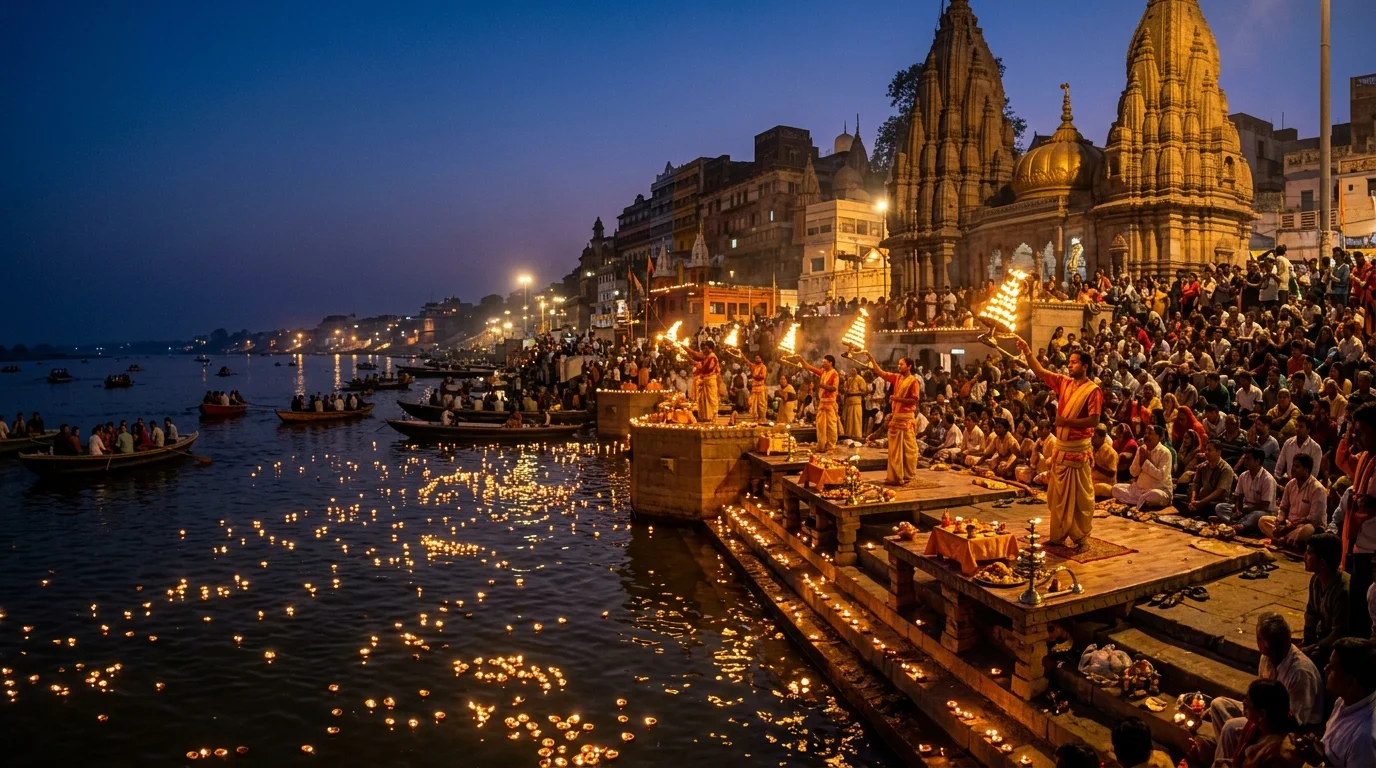 24x7 Live Kashi Ghats & Ganga Aarti Darshan